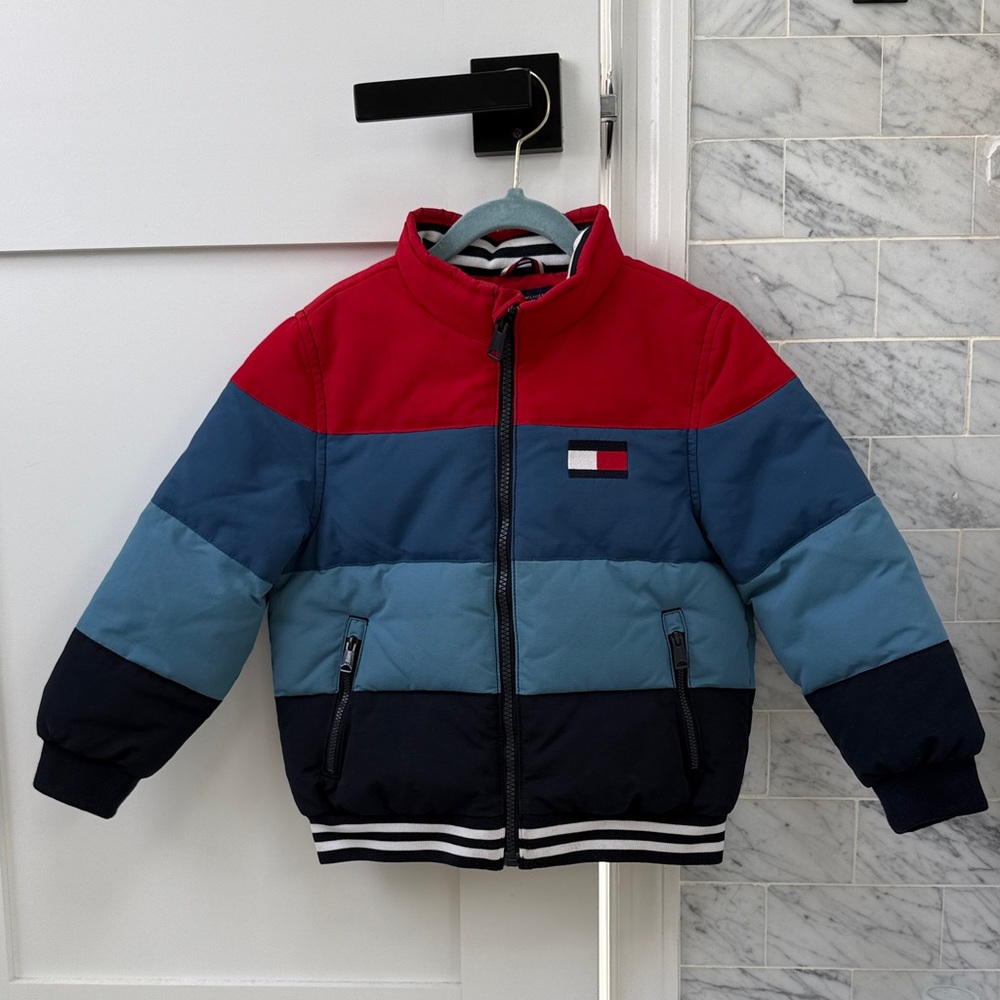 Tommy Hilfiger Red and Navy Jacket